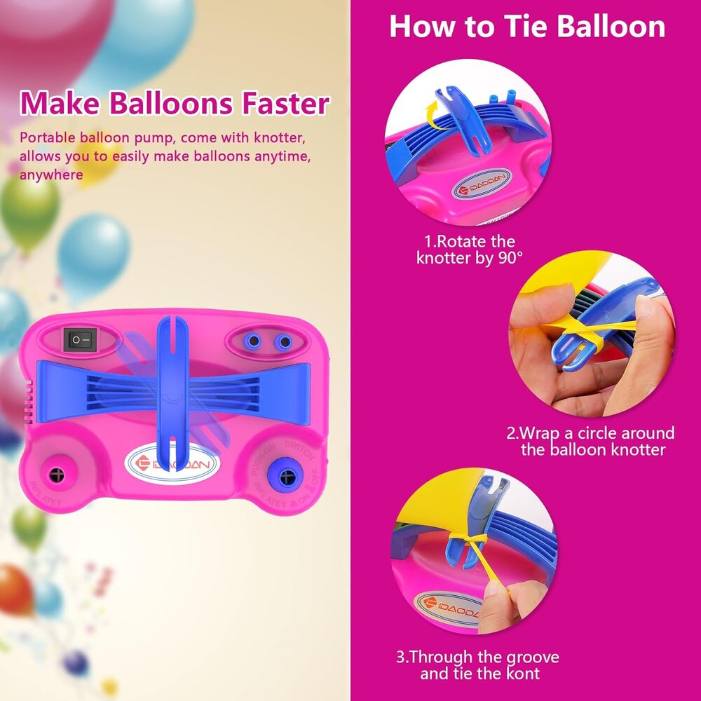 IDAODAN Portable Electric Balloon Pump - Picture 3 of 4